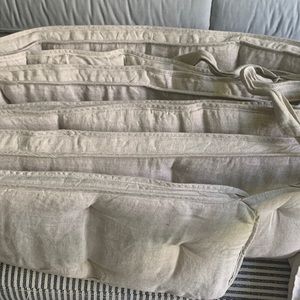 RH Baby Flax Linen crib Bedding
